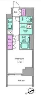 ドゥーエ三ノ輪Ⅰ【10階】の間取り