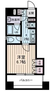西川ビル【6階】の間取り