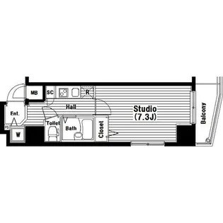 ガラ・ステージ御茶ノ水【10階】の間取り