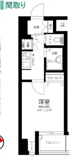 ドルチェ日本橋・キャナルシティー【5階】の間取り