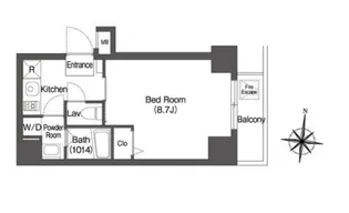 エスタート両国【3階】の間取り