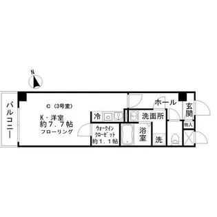 レッドウィング【3階】の間取り