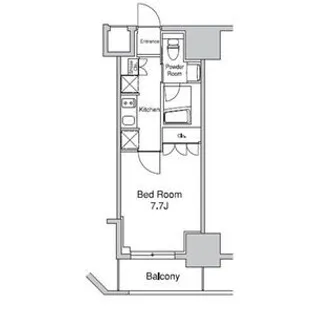 プラウドフラット浅草駒形【7階】の間取り