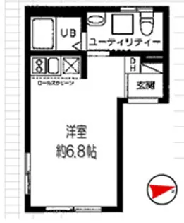 グロー・フォワード浅草【4階】の間取り