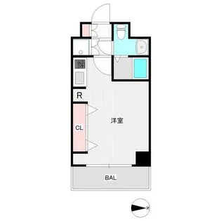 スカイコート両国壱番館【6階】の間取り