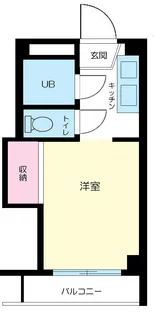 ジュネス33A【3階】の間取り