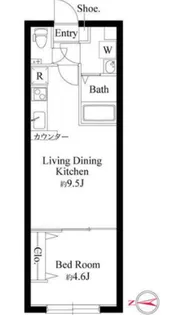 ディスティーノレジデンシア荒川【3階】の間取り