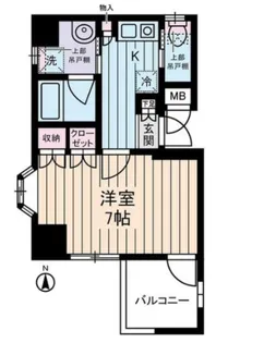 西川ビル【7階】の間取り