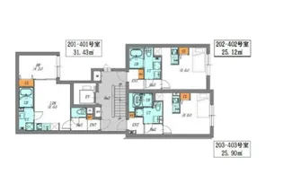 LUORE文京本駒込【4階】の間取り