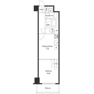 プライマル小石川【2階】の間取り