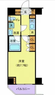 ジェノヴィア南千住Ⅵスカイガーデン【4階】の間取り