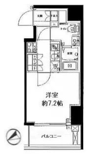 GENOVIA浅草橋green veil【8階】の間取り