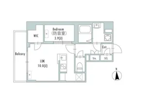 GRAN PASEO上野御徒町【2階】の間取り