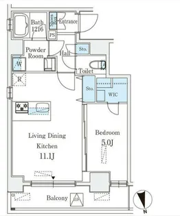 クラリティア浅草【12階】の間取り