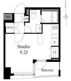 ドゥーエ両国【9階】の間取り