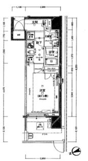 エグゼ浅草【1階】の間取り