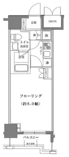 ライジングプレイス南千住【2階】の間取り