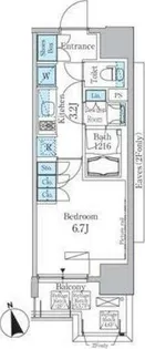パークアクシス秋葉原East【3階】の間取り