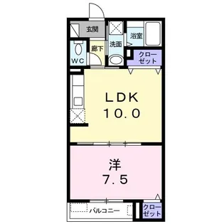 デスパシオ【2階】の間取り