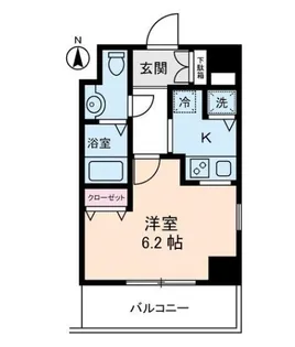 OLIO神田【6階】の間取り