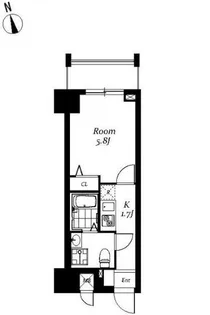 レジディア浅草吾妻橋【5階】の間取り