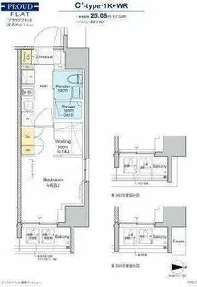 プラウドフラット浅草アベニュー【10階】の間取り
