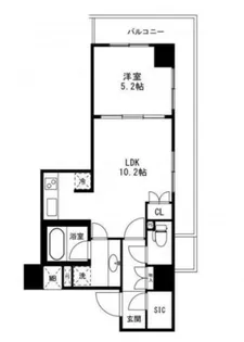 クオリア後楽園(216)【2階】の間取り