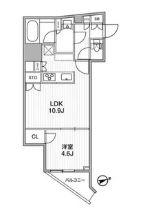 ディームス蔵前Residence【5階】の間取り