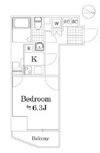 レオーネ金町【8階】の間取り