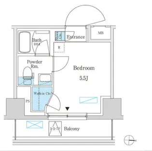 パークアクシス錦糸町スタイルズ【4階】の間取り
