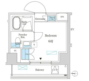 パークアクシス錦糸町スタイルズ【5階】の間取り