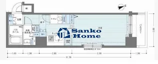レジディア銀座東【2階】の間取り
