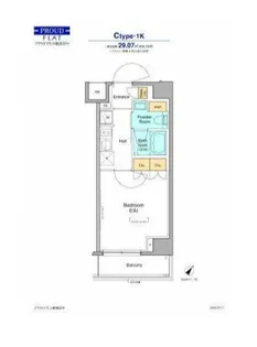 プラウドフラット根津谷中【3階】の間取り