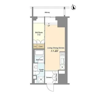 HF上野レジデンスEAST【4階】の間取り