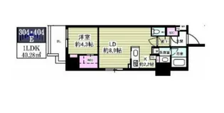 ミリアレジデンス根岸柳通り【4階】の間取り