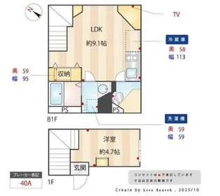 Arrowsal SHINKAWA【1階】の間取り