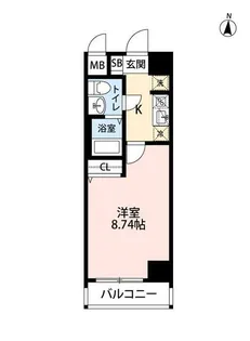 ARTESSIMO ARDITO【7階】の間取り