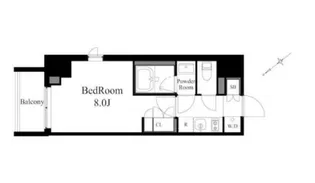 ラティエラ上野入谷【8階】の間取り