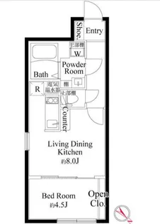 CASA GRAZIE 東日暮里【5階】の間取り