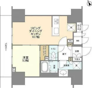 BLESS蔵前【13階】の間取り