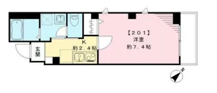 ポワソヌリー文京千石【2階】の間取り