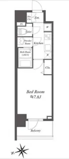 プレサンスブルーム浅草North【4階】の間取り