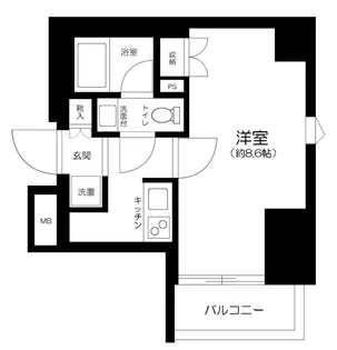 Live Casa両国Ⅱ【6階】の間取り