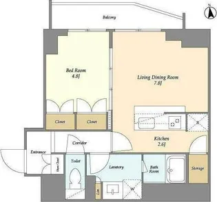 グランデ エテルノ【9階】の間取り