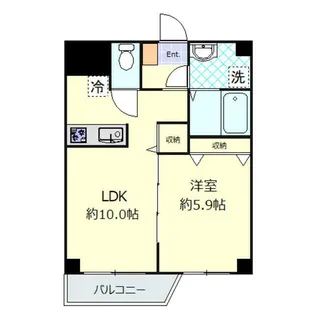 エステ浅草壱番館【4階】の間取り
