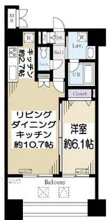 ドゥーエ蔵前【10階】の間取り