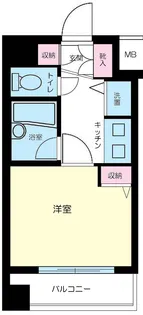 ガラ・ステージ京橋【9階】の間取り