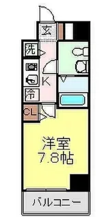 ブルーノ元浅草【3階】の間取り