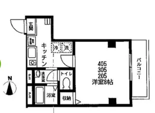 ワイズフラット入谷【3階】の間取り
