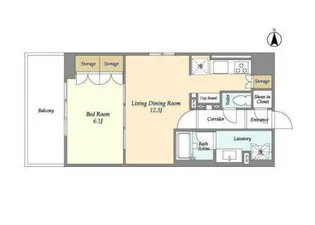 コンフォリア浅草松が谷【9階】の間取り